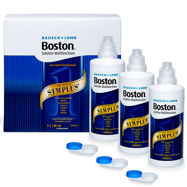 produit lentille Boston Simplus 3x120ml