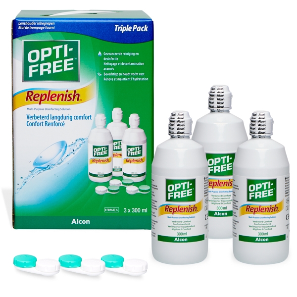produit lentille OPTI-FREE RepleniSH 3x300ml