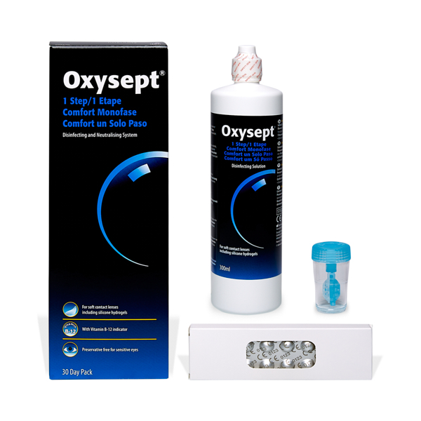 produit lentille Oxysept 1 Step 300ml + 30c
