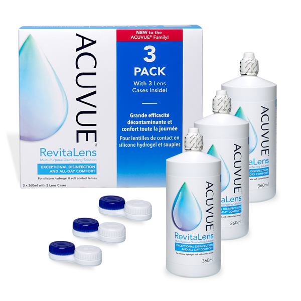 produit lentille Acuvue RevitaLens 3x360ml