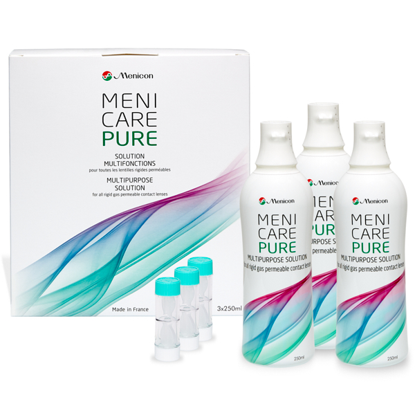 produit lentille Menicare Pure 3x250ml