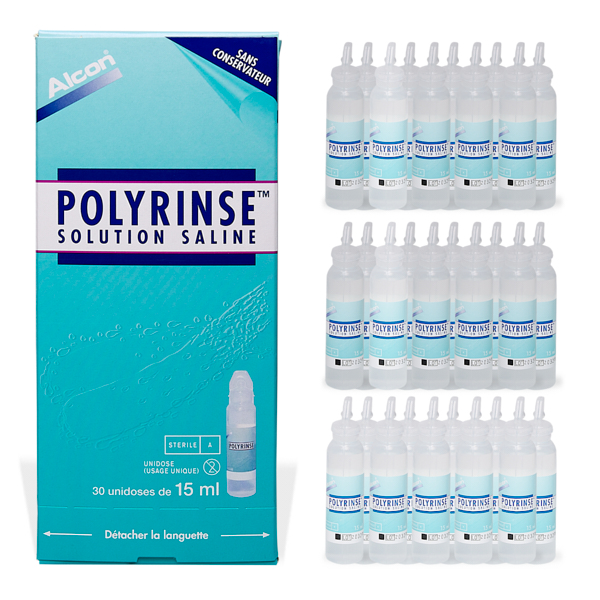 produit lentille Polyrinse 30x15ml