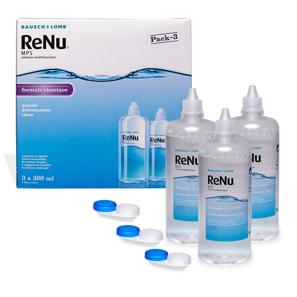 produit lentille ReNu Eco MPS 3x360ml