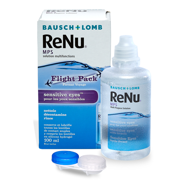 produit lentille Renu MPS Flight pack 100 mL